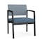 Lesro Lenox Steel Wide Guest Chair Metal Frame, Black, RS Rain Song Back, MD Titan Seat LS1201 - alternate 1